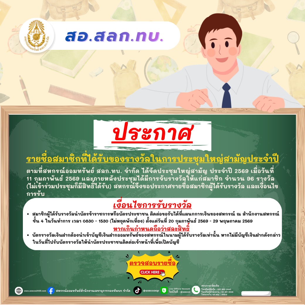 B2.รายชื่อรับรางวัล สอ.สลก.ทบ.69